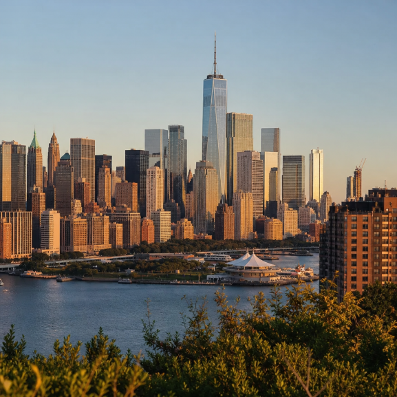 New York City skyline for a 3-day first-time visitor itinerary