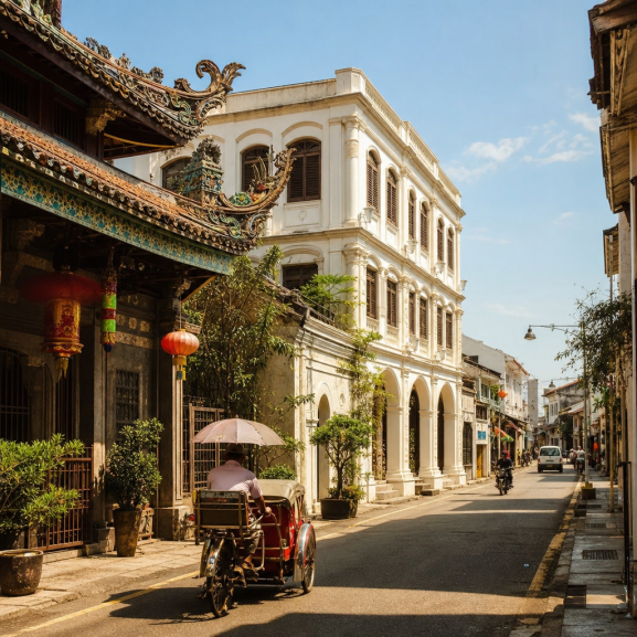 Historic architecture and heritage attractions in Penang Malaysia