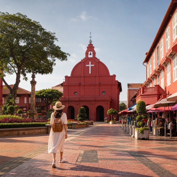 Malacca heritage district for a one-day first-time visitor itinerary